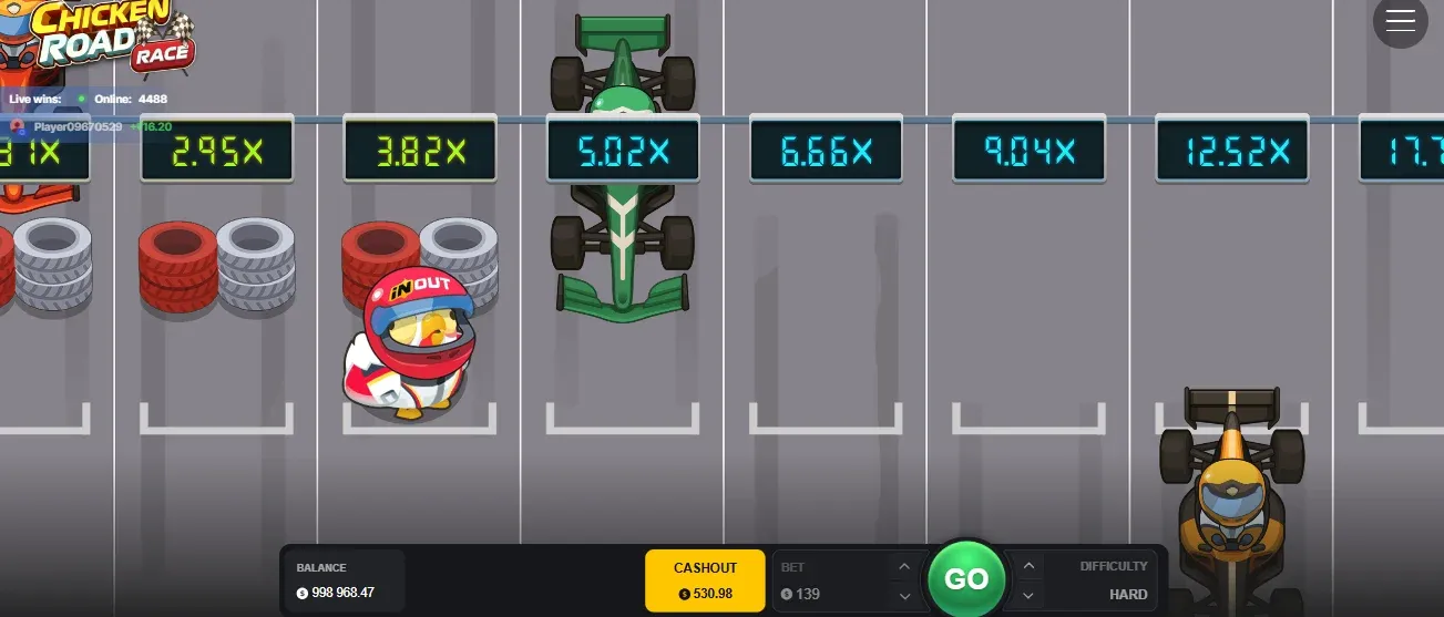 Chicken Road Race demo